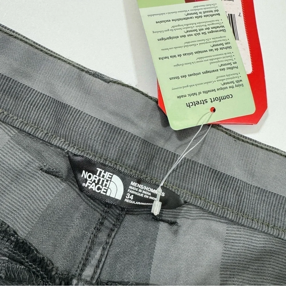 New The North Face Narrows Plaid Shorts Asphalt Grey